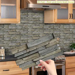 European Style Wall Stickers Set, Easy Peel & Stick Splash Guard, 2D Flat Design, Kitchen Bathroom Decor, Home Decoration Accessories