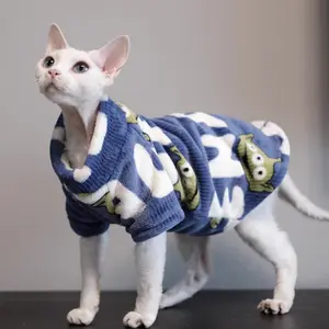 Cozy Winter Attire for Hairless Cats, Including a Turtleneck Vest for Sphynx Kittens And Puppies, Perfect for Pet Accessories.