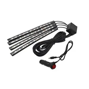 Car Atmosphere Light, 4 in 1 Car Interior LED Light, App Control Color Change RGB Car Ambient Light, Car Decorative LED Strip, Car Lighting Accessories