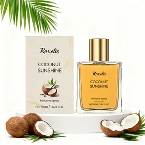 Vegan Vanilla Coconut Fragrance Spray, Natural Long-Lasting Scent Layered Aroma, Captivating Fragrance, Portable Perfume for Daily Use, Ideal for Dates
