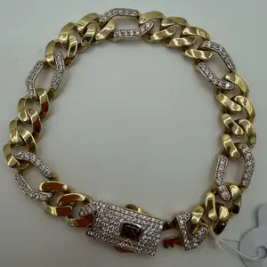 Sterling Silver 925 Gold Plated 7in 9mm