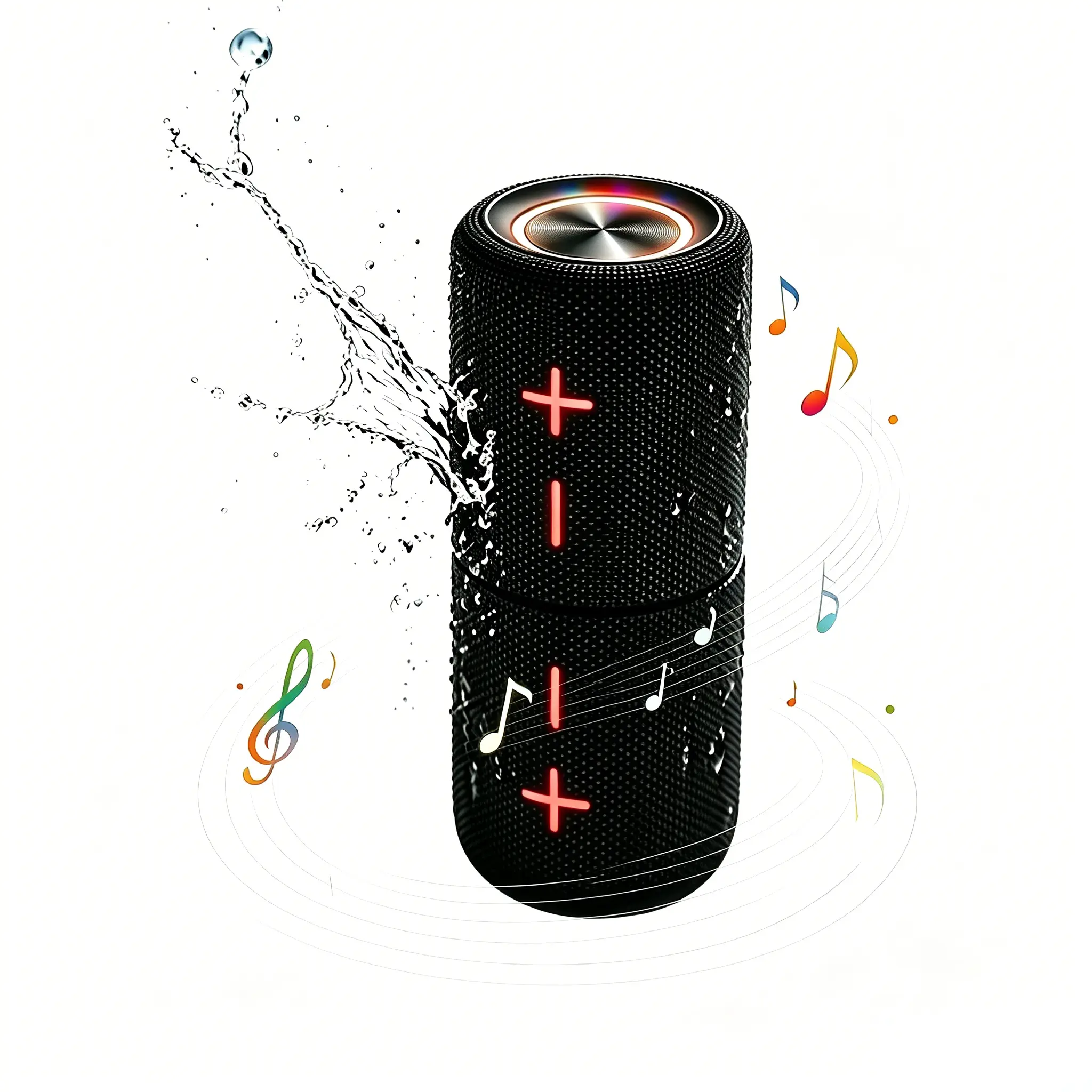 Portable Magnetic Bluetooth Speaker, IPX5 Waterproof TWS Stereo Wireless Speaker, 8H Playtime For Summer Camping Travel Beach Pool Daily Outdoor Activities