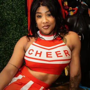 Bold Red School Girl Cheerleader Adult Women's Costume Halloween