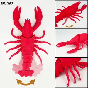 3D Printed Detailed Lobster Model, Ocean Animal Building Toy, Halloween Novelty Gift, Stress Relief Toy, Holiday Present for Kids
