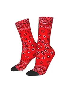 BIIHUDU Cashew Pattern Sock - Full-Body Nutshell Print Novelty Socks Suitable for Parties, Casual Wear & Themed Events - Comfortable