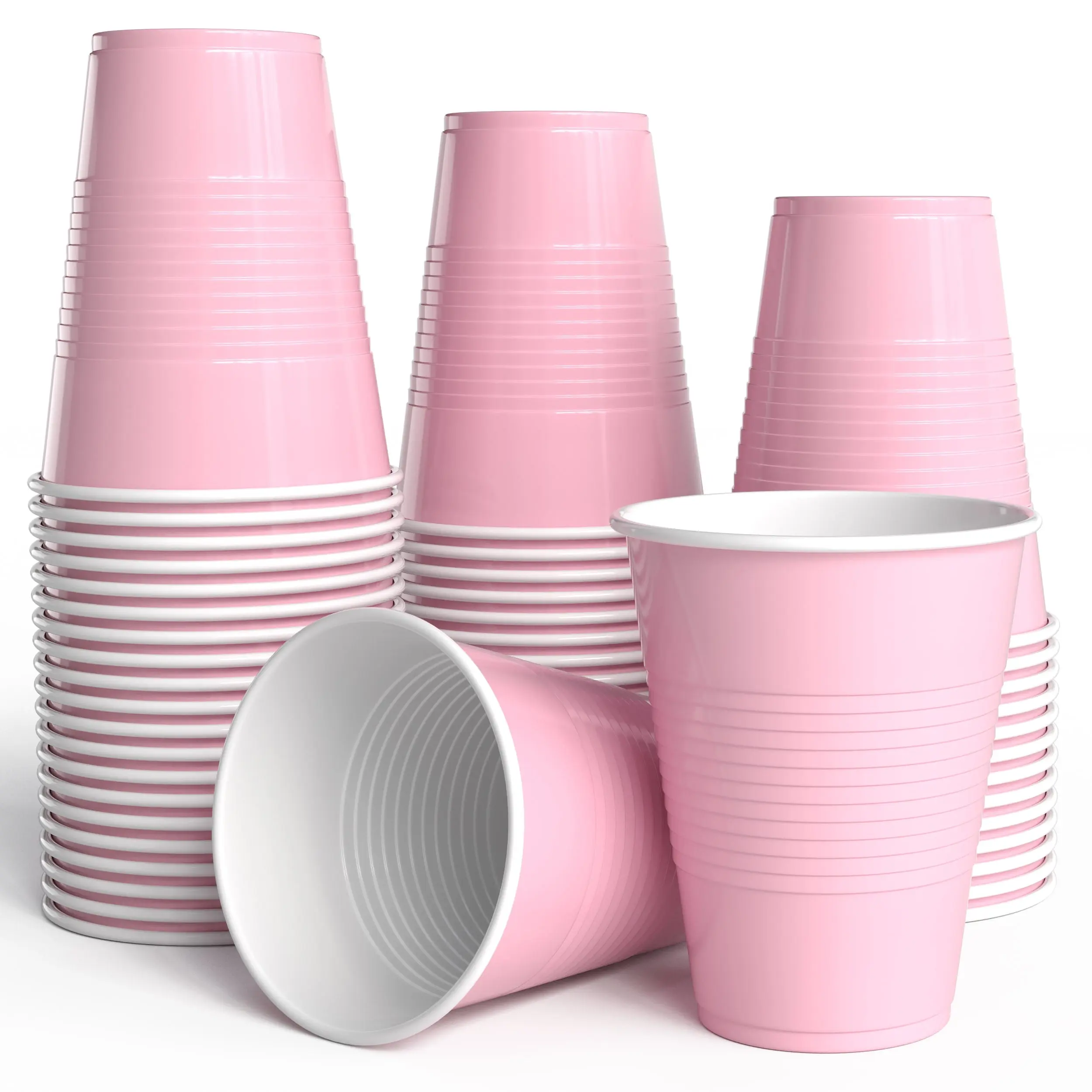 18 Oz. Pink Plastic Cups | 50 Ct.