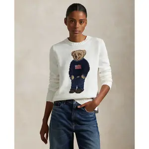 Polo Ralph Lauren - Polo Bear Linen-Cotton Crewneck Sweater