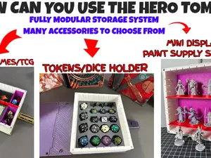 Hero Tomes Modular Storage System - Accessory Inserts