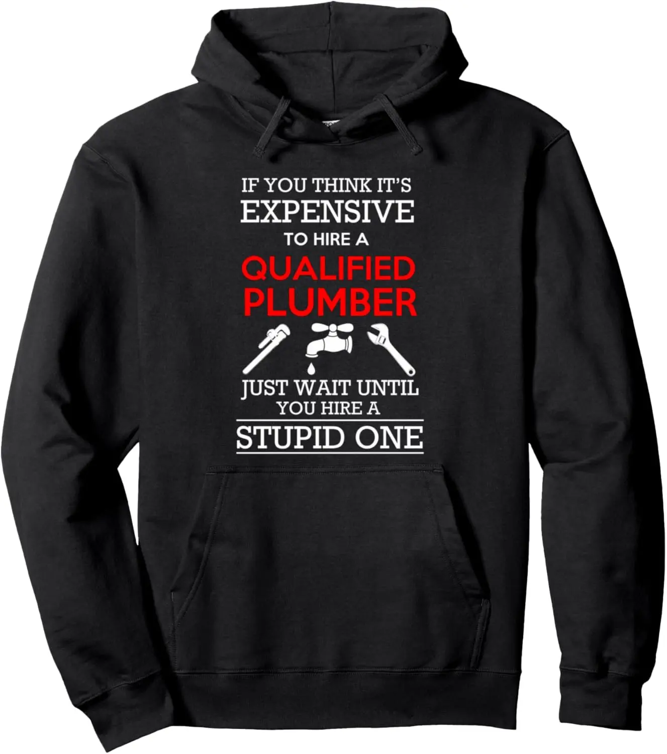 Plumber Plumbing Tools Gift For Dad and Husband Pullover Hoodie