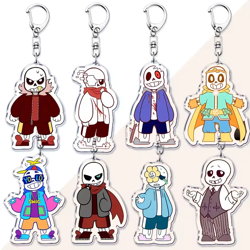 Deltarune Sans Undertale Acrylic Keychain, Great For Daily Use Or As Thoughtful Little Gifts For Your Friends And Yourself.