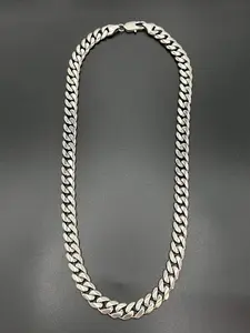 Stainless Steel Cuban Chain Necklace, Street Style Unisex Titanium Bone Chain, Fashion Jewelry Accessory, Hip Hop Style
