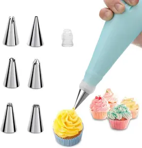 Piping Bag and Tips Cake Decorating and Baking Supplies Kit Includes Cupcake Icing Tips with Pastry Bag