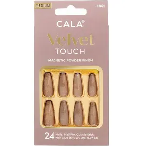 CALA Velvet Touch | Coffin Coffee Cateye Press On Nails