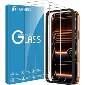 [4 Pack] Screen Protector for iPhone 17 Series, Tempered Glass with Alignment Frame, Case Friendly, HD Clear, Easy Install