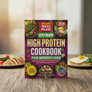 High Protein Recipes Cookbook with 30 Day Meal Plan, Easy Budget Friendly Cooking Guide