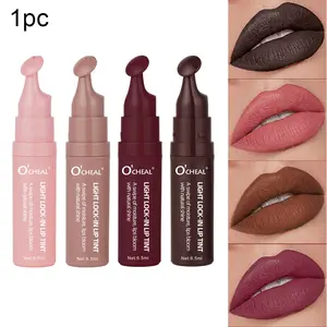 Light Lock-In Lip Tint | Curved Press Applicator, Natural Shine Matte Finish, Long-Lasting Wear for All-Day Color