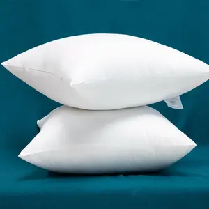 Set of 2   Fabric Plump Throw Pillow Inserts, Down Alternative Decorative Couch Pillow Inserts, 20 X 20 Inches