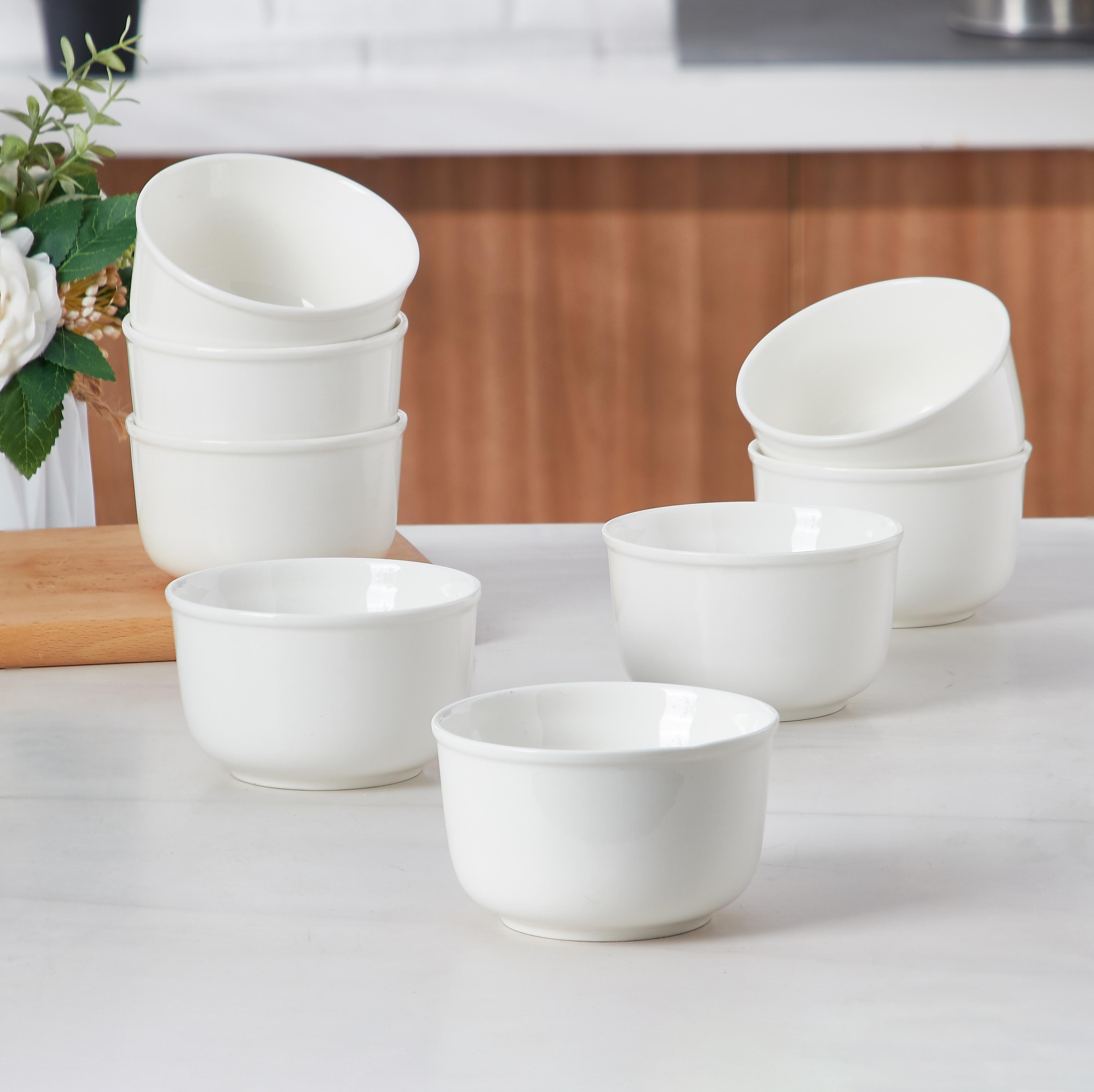6pcs & 8pcs Porcelain Soup Bowls, 8oz White Ceramic Bowls For Kitchen, Cereal Bowl ForOatmealFruit, Salad, Ramen And Rice Bowl -Dishwasher & Microwave Safe Bowls, White,, IdealFor Daily Meals, Family Dinners, Parties, And Entertaining 6pcs & 8pcs Porcelain Soup Bowls, 8oz White Ceramic Bowls For Kitchen, Cereal Bowl ForOatmealFruit, Salad, Ramen And Rice Bowl -Dishwasher & Microwave Safe Bowls, White,, IdealFor Daily Meals, Family Dinners, Parties, And Entertaining