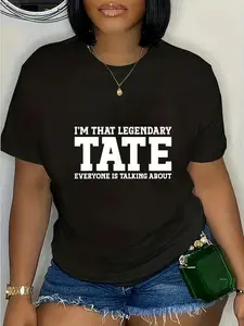 100% Cotton Tate Personal Name Funny Tate T-Shirt T-Shirt