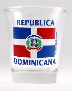 Dominican Republic Flag Shot Glass