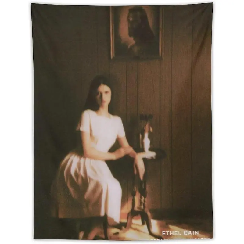 Ethel Cain Preachers Daughter Pop Music Singer Tapestry - Bright Cotton Decorative Light Linen Cloth Photo Wall Decor, Strong Size-Adjustable Artwork for Bedroom, Beach Home Supplies Gift