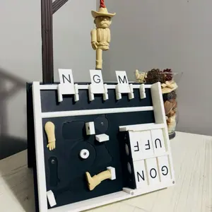 PlayBook’d Hangman Word Game Book | Interactive Puzzle Game | Desk Toy & Gift