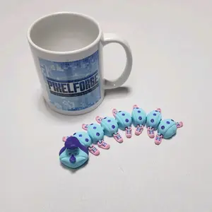 3D Printed Articulated Caterpillar by Flexi Factory