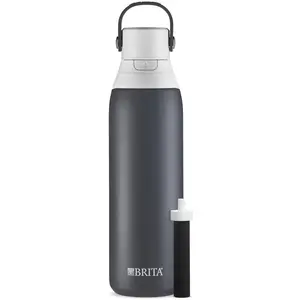 Brita 20oz Premium Double-Wall Stainless Steel Insulated Filtered Water Bottle