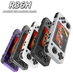 R36H retro handheld game console runs on a Linuxoperating system, has a built-in 3000mAh battery,64GB/128GB of internal storage, over 20,000 classicgames, more than 10 built-in emulator games, It can alsoinstall games.Holiday gift
