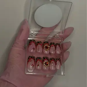 Fierce Cheetah - SQUARE/MEDIUM 10PCS HANDMADE Reusable Press On Nails