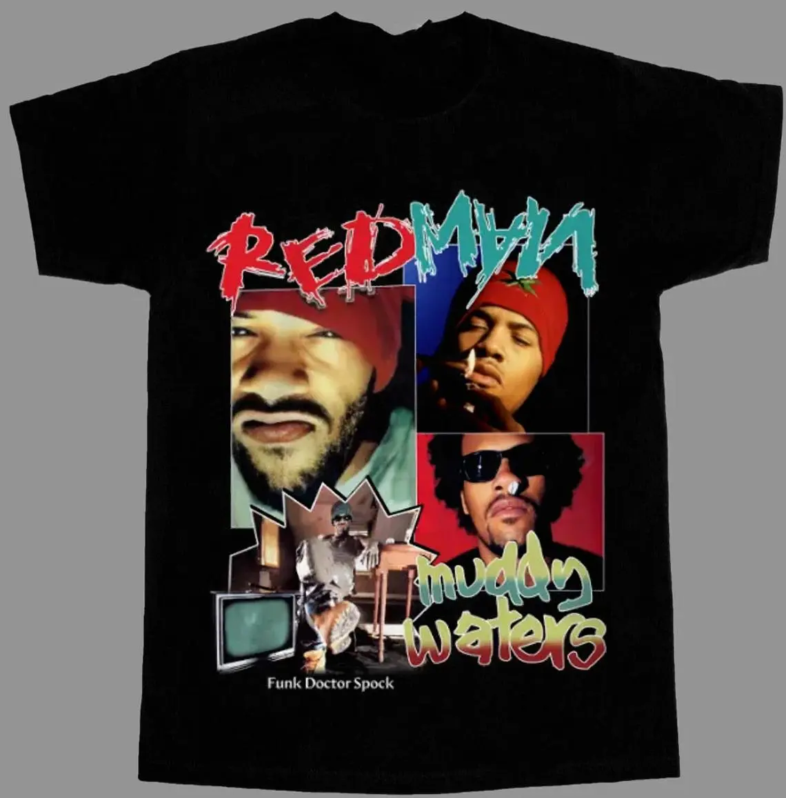 Method Man Redman How High East Coast Hip Hop Throwback Tee HY6559