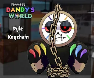 Dandys World Fanmade Twisted Dyle Shaker Acrylic Keychain ,  Perfect Gift for Fans & Collectors