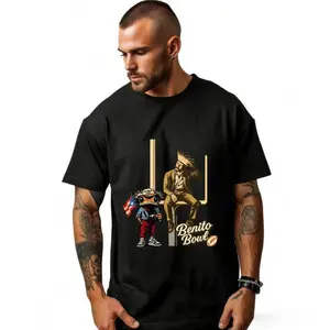 TLXT Graphic Tee 100% Cotton Unisex Benito Bowl Shirt Puerto Rico Coqui Frog Tee Football Fan Gift Bunny Super Sweatshirt Super 2026 Bunny Super Shirt Summer Top Women's Shirts Humor Design for Men Women - Casual Crewneck Streetwear Short Womenswear