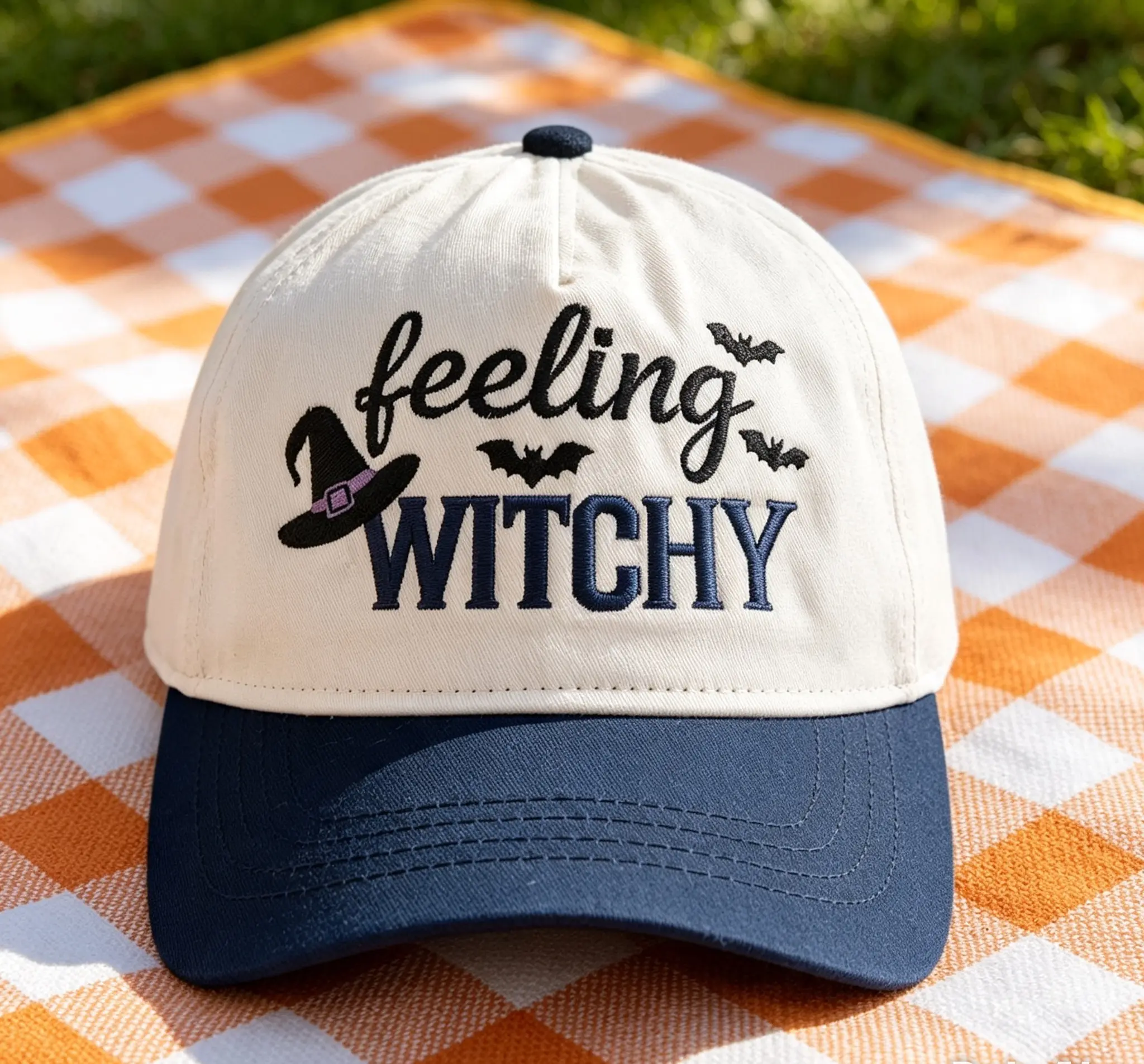 Feeling Witchy Embroidered Hat, Halloween Baseball Cap, Witchy Vibes Dad Hat, Cute Halloween Spooky Season Hat, Witch Hat Gift for Her