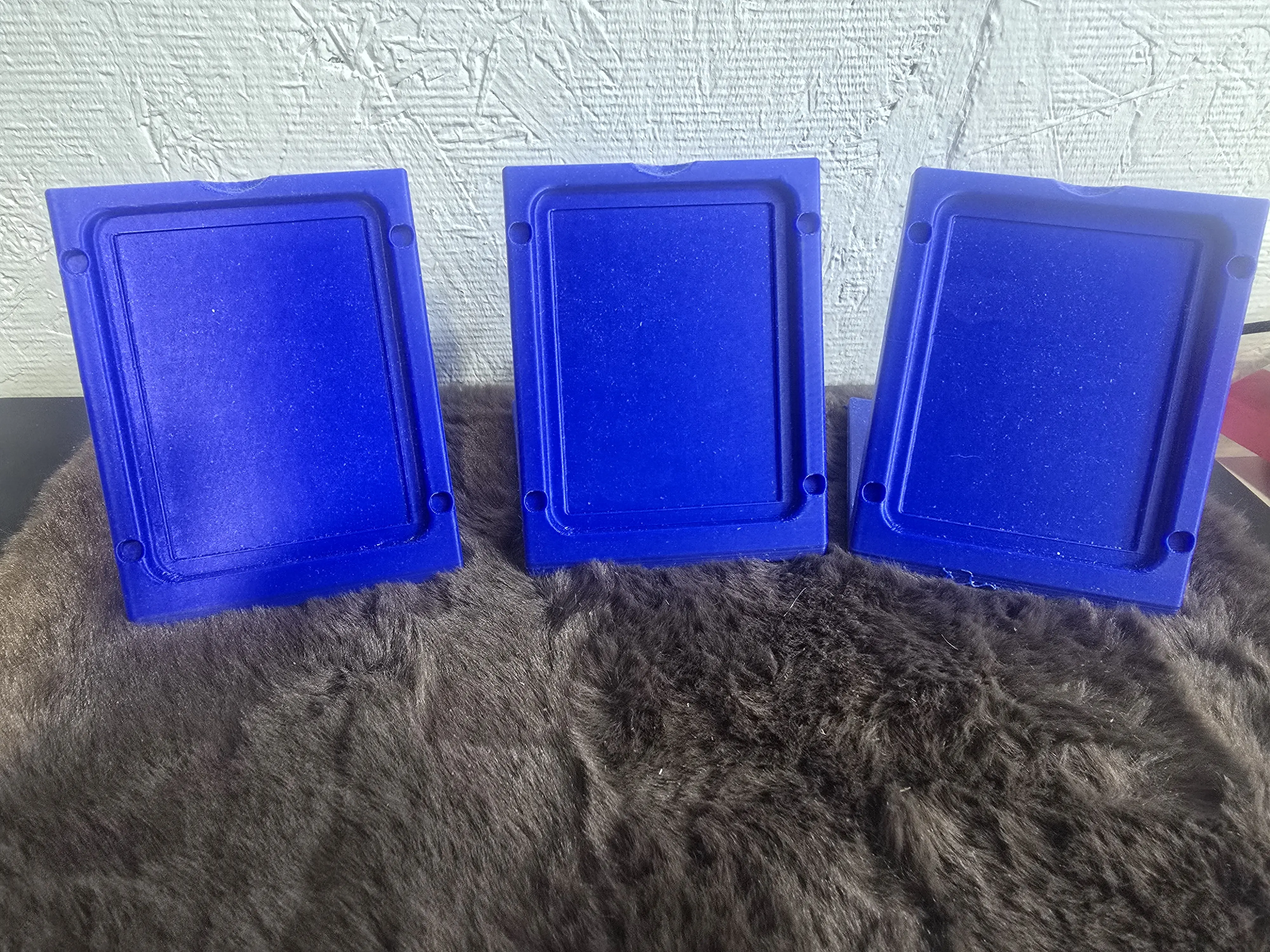 Collectible Displays - Blue Rectangular Frames for Collectibles, 3-Pack, Ideal for Displaying Collectibles