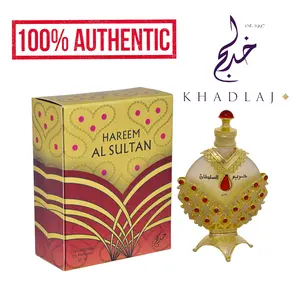 Khadlaj Perfumes | Hareem Al Sultan Gold | Oil 1.1 OZ | For Women | Bergamot - Plums & Sandalwood Notes