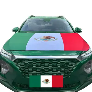 Mexico FLAG,Car Hood Cover Flag,4*5ft,Mexico's National Day,Car Bonnet Banner,Engine Flag,Strong Elasticity,Premium Sublimation Print,Fits Most Hood Types-Cars Pickups SUV's