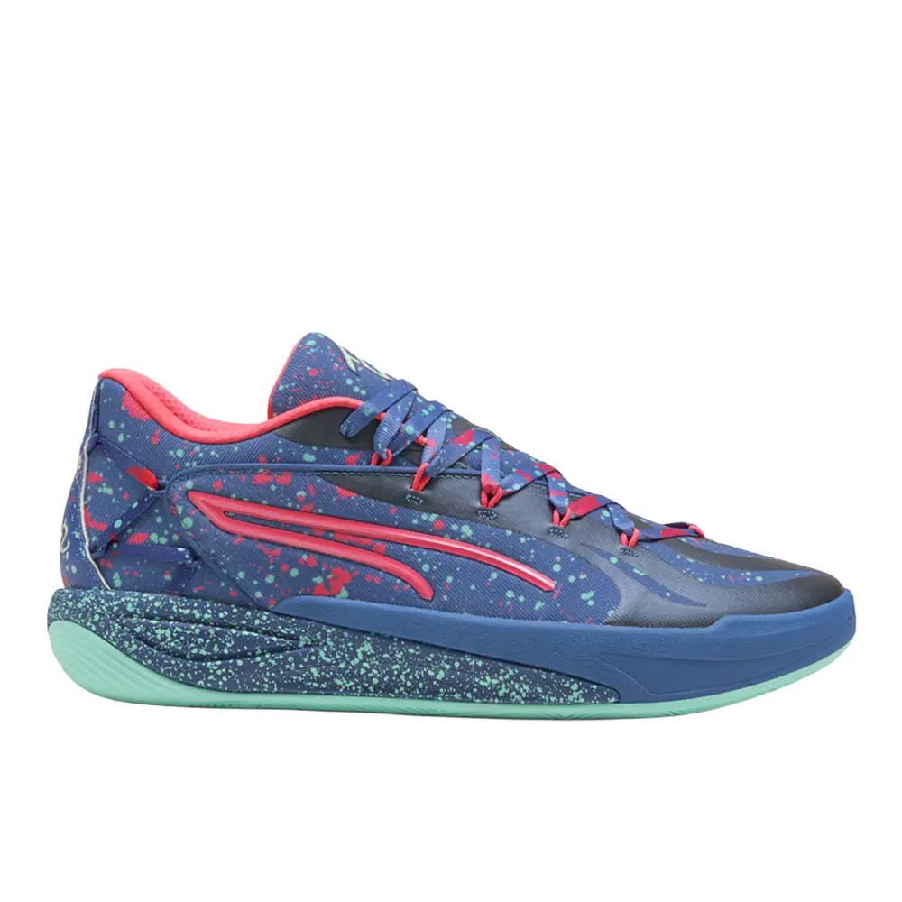 PUMA Womens Stewie 4 Night Vision Basketball Sneakers Shoes - Blue