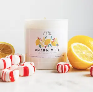 Charm City Lemon Peppermint Stick Scented Candle