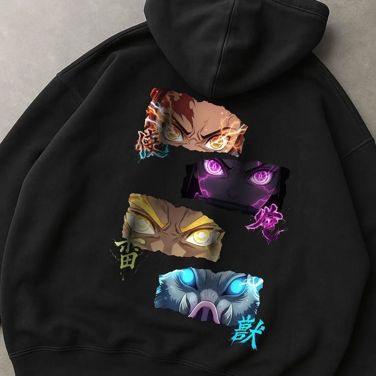 Anime Hoodie Demon Slayer inspiriert Anime Sweatshirt - Tanjiro Nezuko Zenitsu Inosuke Grafik Hoodie