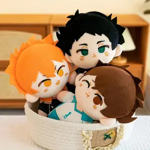 Anime Haikyuu!! Plush Toys Cute Shoyo Kenma Plushie Kawaii Bokuto Tsukishima Soft Doll Room Decor Collection For BIrthday Gift
