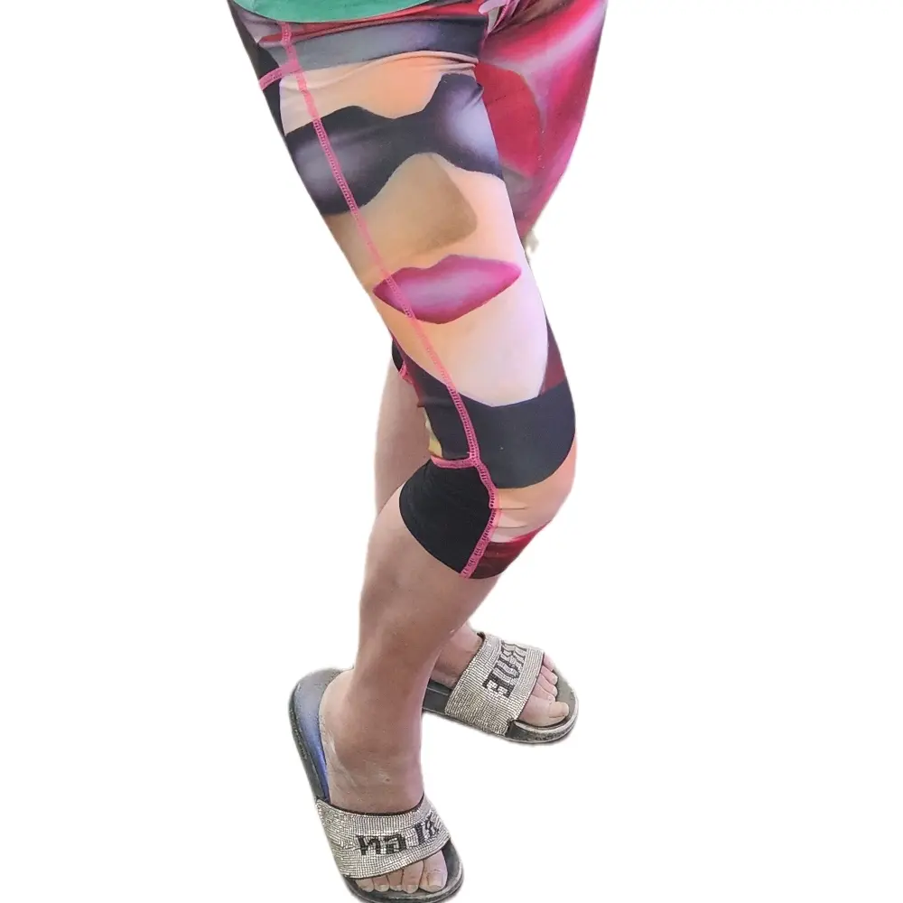 Mid Waiste Yoga Capris, Booty Sculpting Compression Leggings With Side Phone Pocket, Fitness Pants Workout Clothes Women gym outfits