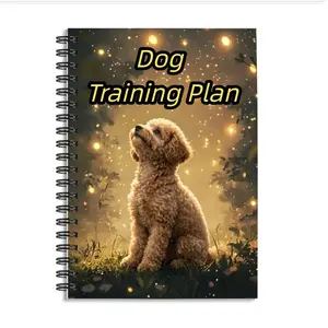 1 piece, 8.3*5.5 inches, Dog Training Planner, mysterious moonlit sky design, rich inner pages, ideal gift for Teddy, Bully, Bulldog, Corgi, magic and witchcraft enthusiasts, gift for dog lovers