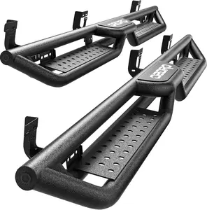 YITAMOTOR 6 Inch Running Boards Car Accessories for 2009-2018 Dodge Ram 1500 Crew Cab, 2019-2024 Ram 1500 Classic, 2010-2024 Dodge Ram 2500 3500, Bolt-on Side Steps Steel Nerf Bar, Two Stairs Design Car Accessories Truck Parts