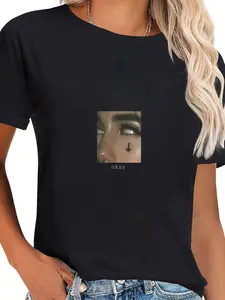 100% Cotton Aftermath Aesthetic grudge okay T-Shirt