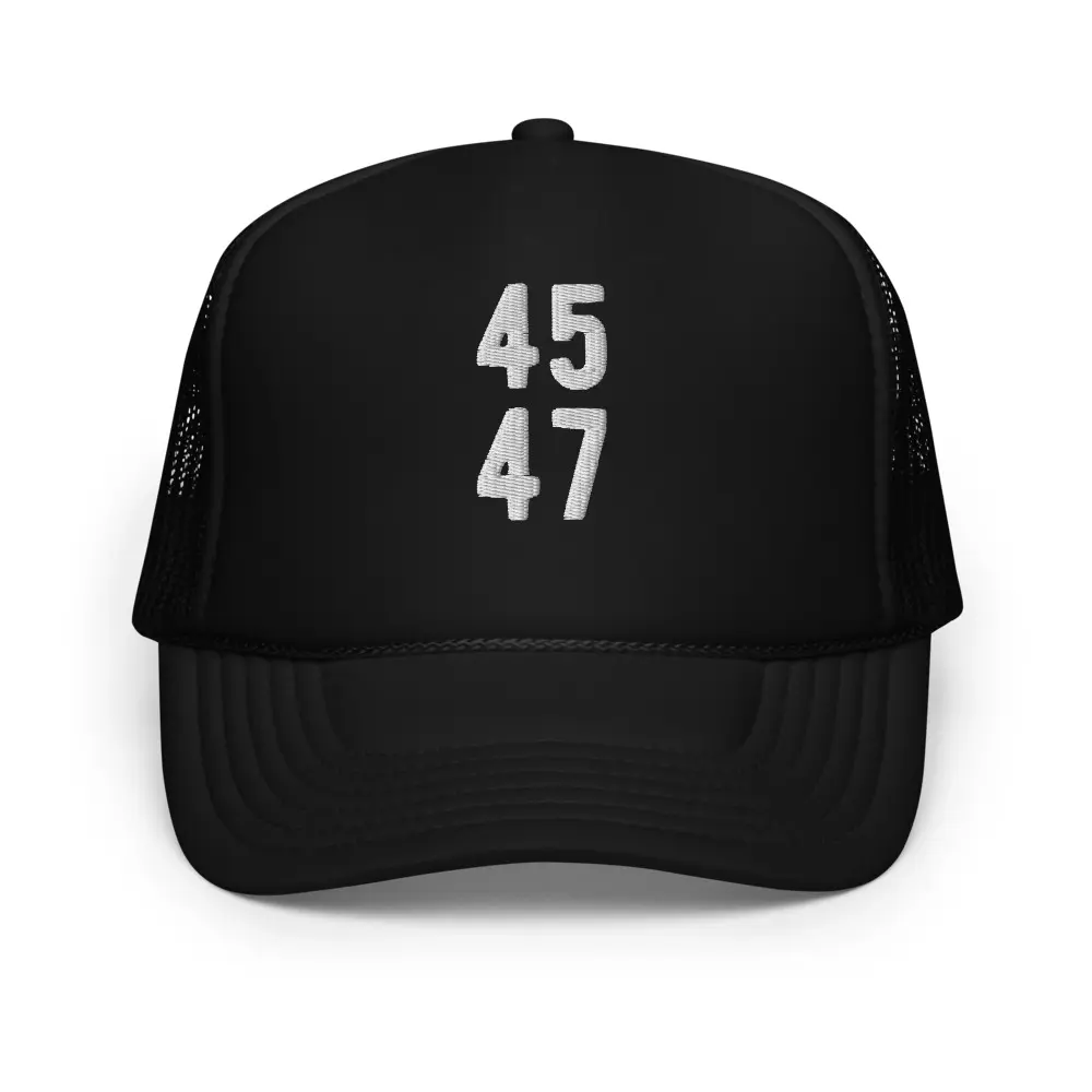 45 47 Trump Trucker Hat, Trucker Hat, Trump Hat, Donald J. Trump Dad Hat