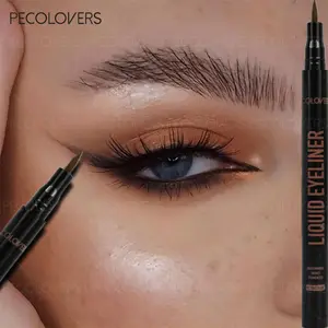 Long-Lasting Green Eyeliner Liquid Pen - Non-Sticky Formula Effect for Deepened & Highlighted Eye Contour Makeup