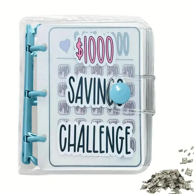 $1000 Savings Challenge Binder, Portable Cash Budget Planner, Household Money Saving Organizer, Great Gift for Daily & All Holidays #SummerVibes
