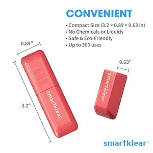 Carbon Klean SmartKlear Smart Phone Screen Cleaner - Efficient and Durable Carbon Microfiber Technology Injected Pink