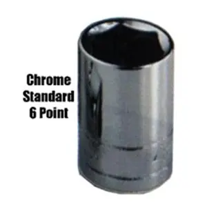 K Tool International KTI28128 Socket 28mm 0.5 Inch Drive Standard 6 Point